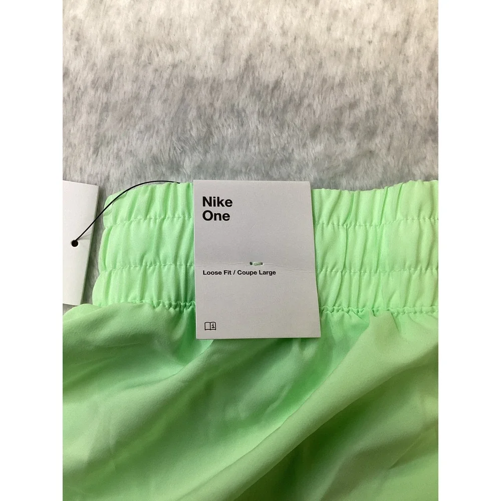 Nike‎ One Kids Dri-FIT Training Shorts Lime Green DX4967-376 Large L